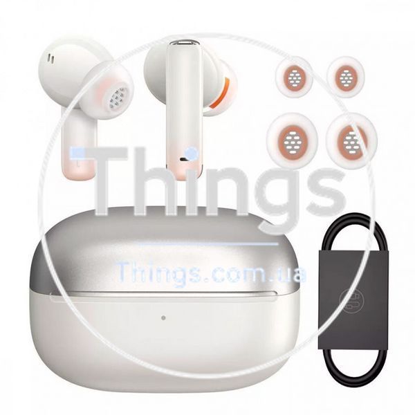 Bluetooth гарнітура TWS Baseus (NGTW1402) Storm 1 &mdash; NGTW140202 White К2-000073950 фото
