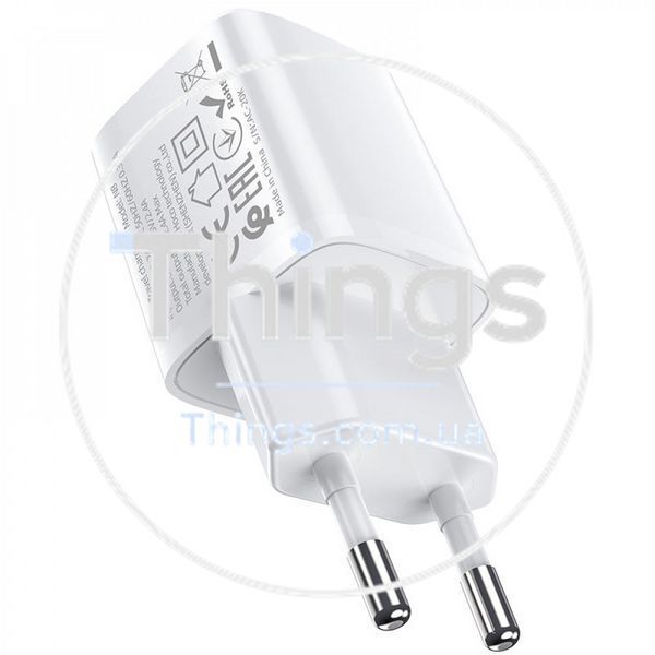 Home Charger 2.4A 2U Micro Cable (1m) Hoco N8 &mdash; White К2-000071406 фото