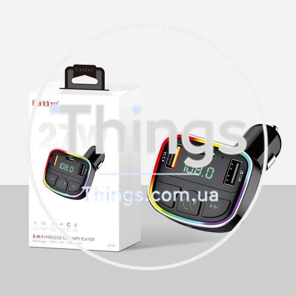 Fm Modulator MP3 | Car Charger | 3.0A | 2U | 1C &mdash; Earldom ET-M118 K2-000083534 фото