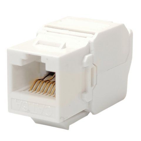 Модуль KeyStone RJ45 UTP, кат. 6A, безінструментний, Slim, LW CM-2660 фото