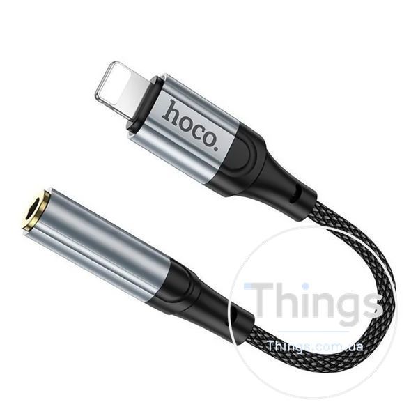 Перехідник Hoco LS36A iP to AUX 3.5mm (Female) 12cm Од1-00047936 фото