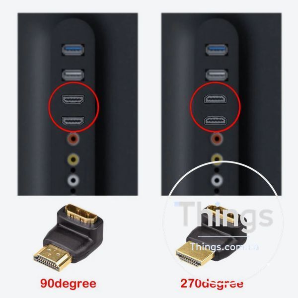 Адаптер VCELINK HDMI 270 градусів K1-000281 фото
