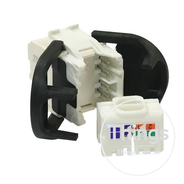 Модуль Keystone UTP RJ45 кат. 6А, білий, Corning CM-2813 фото
