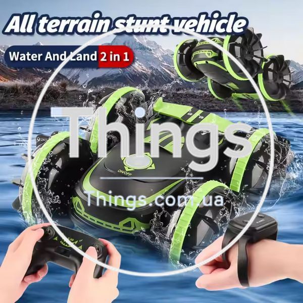 Игрушка Double sided amphibious stunt vehicle JC04 &mdash; Blue K2-000080773 фото