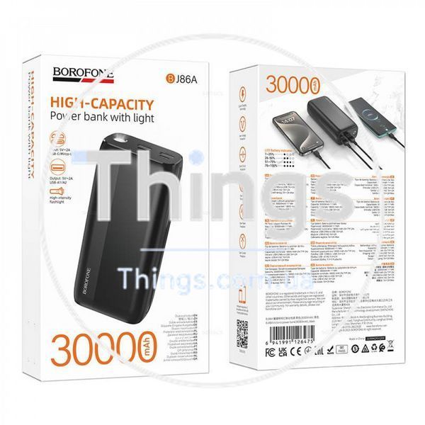Power Bank 30000 mAh &mdash; Borofone BJ86A 22.5W+PD20W K2-000083232 фото