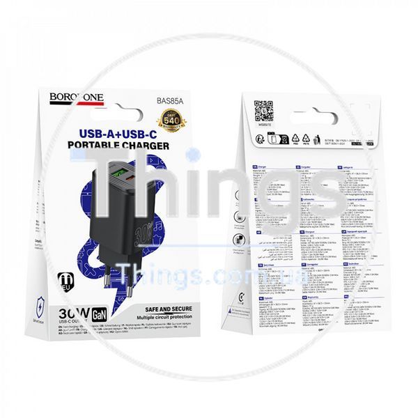 Home Charger 30W PD QC3.0 Borofone BAS85A K2-000083442 фото