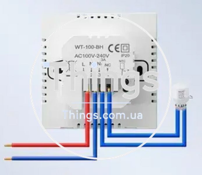 Термостат Avatto Smart Heating Thermostat ZWT100 3A Wi-Fi Tuya (WT100-WH-3A) K1-000380 фото