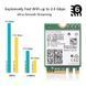 Wi-Fi адаптер (сетевая карта) Intel AX210NGW Wi-Fi 6E 802.11ax M.2 трехдиапазонный 2.4G/5G/6G 5374Mbps Bluetooth 5.3 (AX210NGW) K1-000409 фото 3