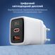 Мережевий зарядний пристрій Choetech PD6052 PD35W GAN A+C White K3-43-00128 фото 9