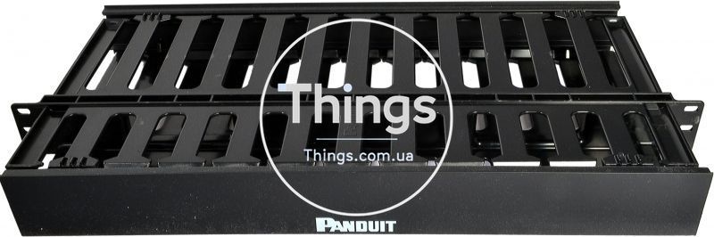 Кабельный организатор 1U двухсторонний. Panduit CM-1013 фото